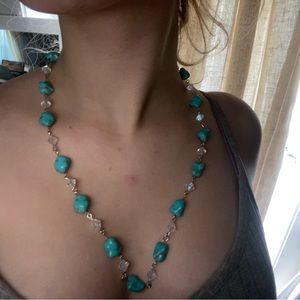 Turquoise gemstone necklace
